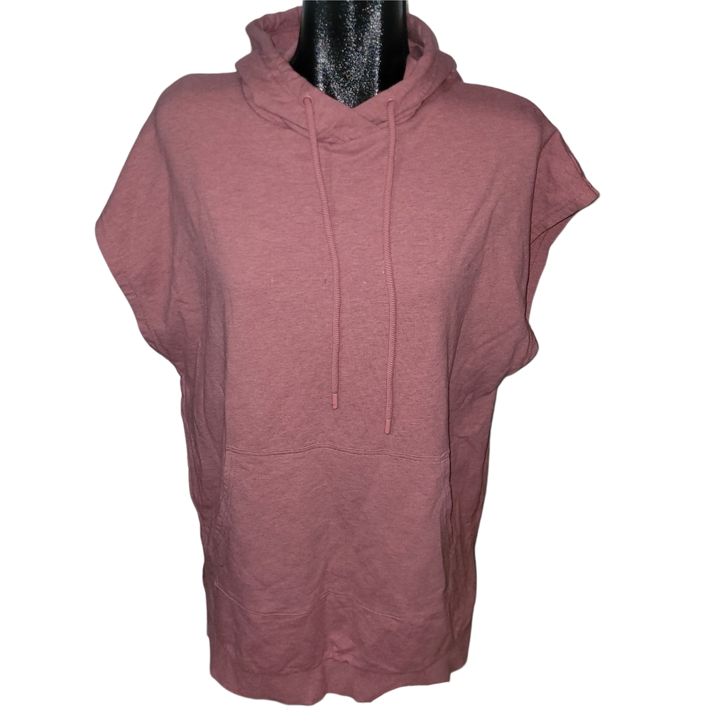 Hyba Pink Sleeveless Pullover Casual Activewear Hoodie Size XL